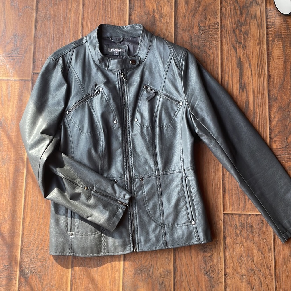 womens roz & ali leather jacket
